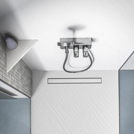 Etagère d'angle en Solid surface blanc lisse 26 x 26 cm x 2,5 cm MARMOX