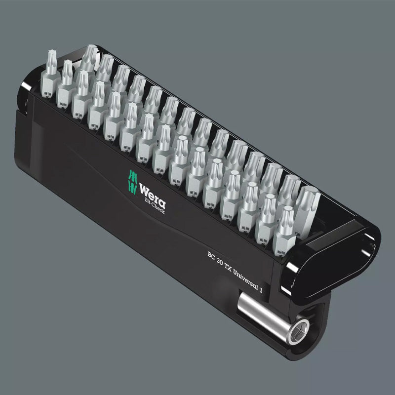 Jeu d'embouts avec support Bit-Check 30 TX Universal 1 SB, 30 pièces - WERA - 05057900001