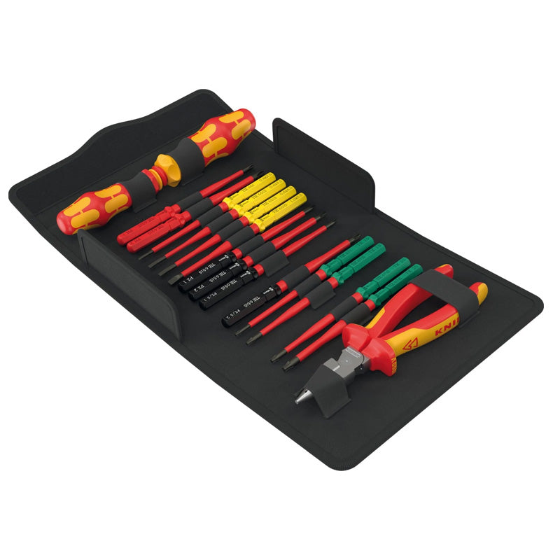Jeu d'outils isolés Kraftform Kompakt VDE, 17 pièces - WERA - 05006610001