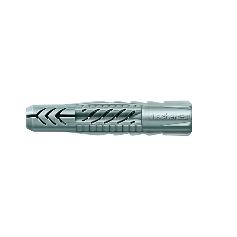 Blister de 4 chevilles multi-matériaux + vis + crochet droits UX 8x50mm FISCHER 40236