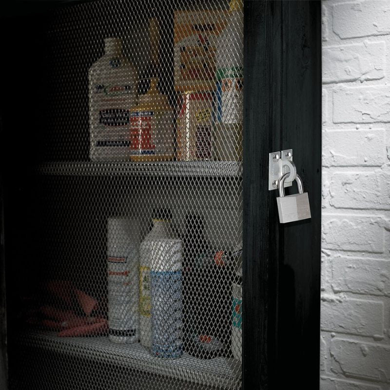 Pack oeillets droits et cadenas à clé MASTER LOCK