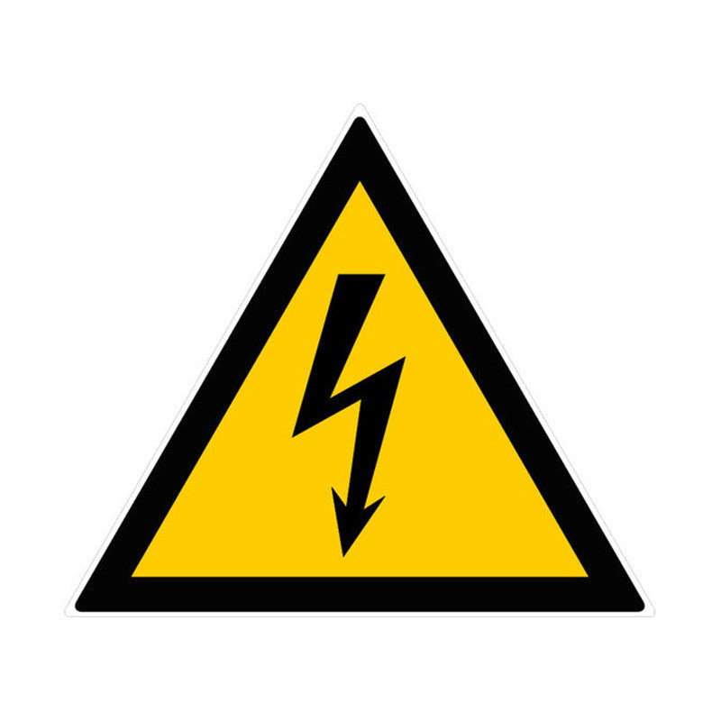 Panneau côté 300mm PSC choc rigide danger électrique norme ISO 7001
