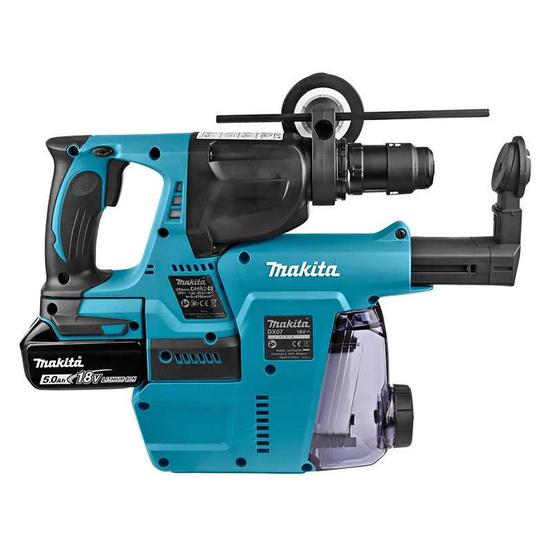 Perfo-burineur MAKITA DHR243RTJW SDS-Plus 18V Li-Ion (2x5Ah) 24 mm