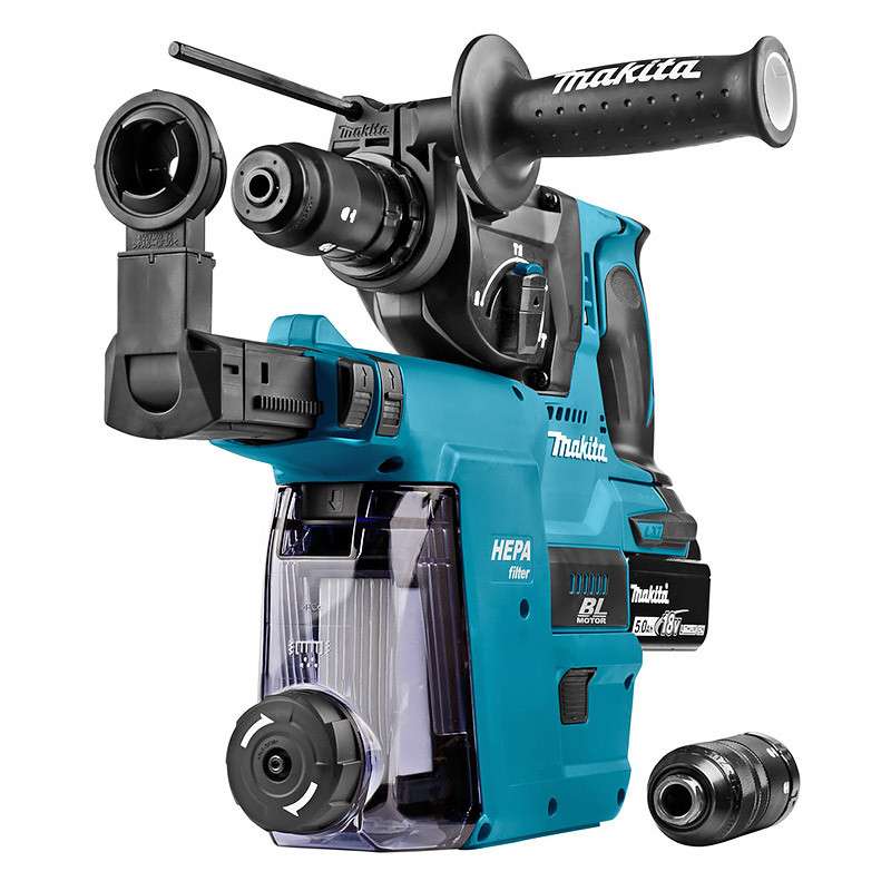Perfo-burineur MAKITA DHR243RTJW SDS-Plus 18V Li-Ion (2x5Ah) 24 mm