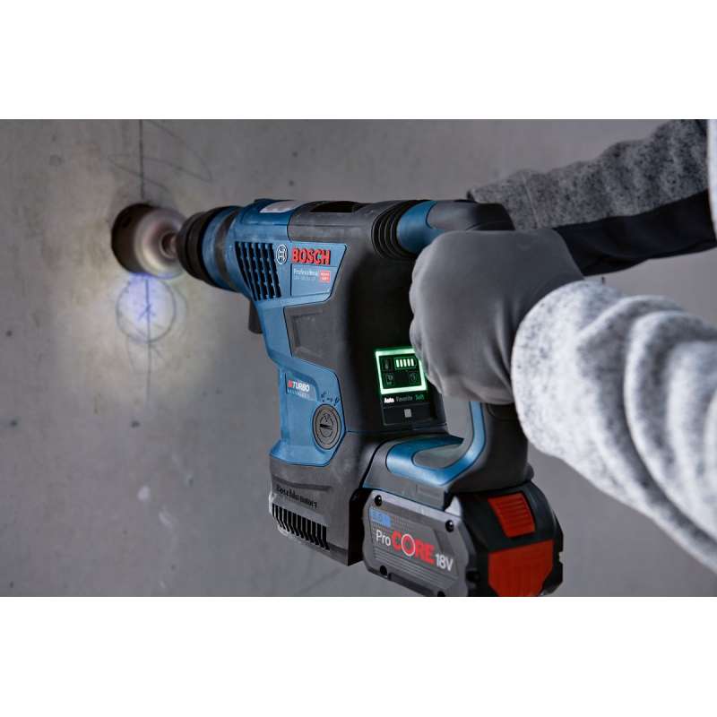 Perforateur sans-fil Bi turbo BOSCH 0611914003 - GBH 18V34 CF Pro SDS Plus + 2 batteries 5,5Ah + chargeur