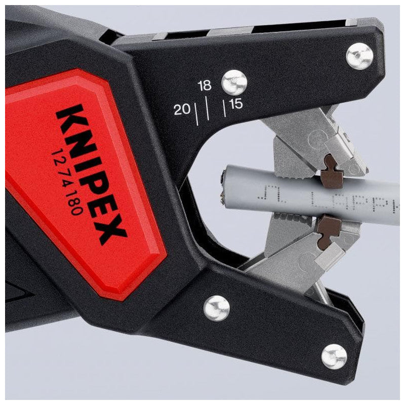 Pince à dégainer automatique KNIPEX 12 74 180 pour câbles électriques