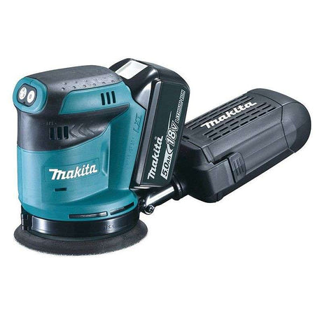 Ponceuse Excentrique MAKITA DBO180RTJ 125 mm à Batteries LXT 18 V (2 x 5,0 Ah)