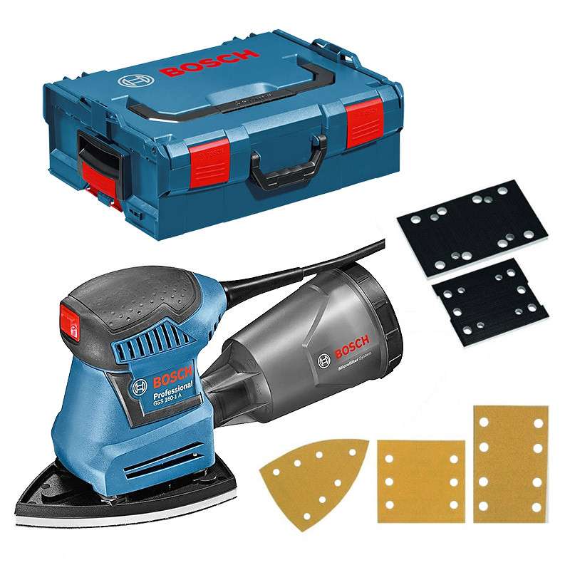 Ponceuse vibrante BOSCH GSS 160 multi Professional 180 W + L-Boxx