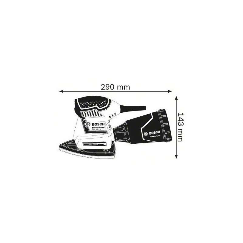 Ponceuse vibrante BOSCH GSS 160 multi Professional 180 W + L-Boxx