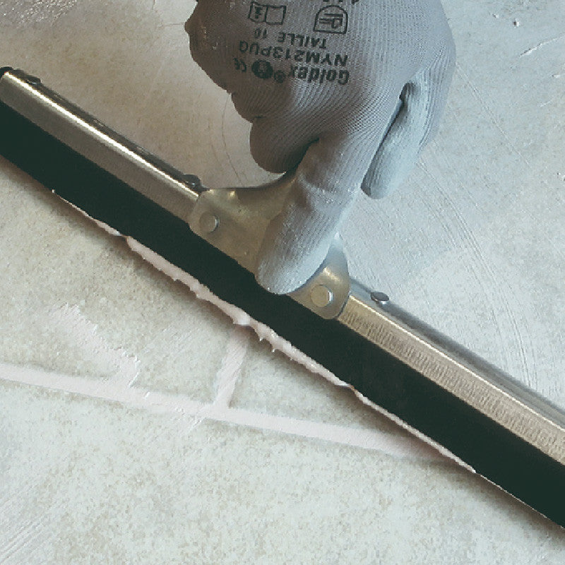 Raclette métallique 2 lames mousse MEJIX 180228 - 600 mm