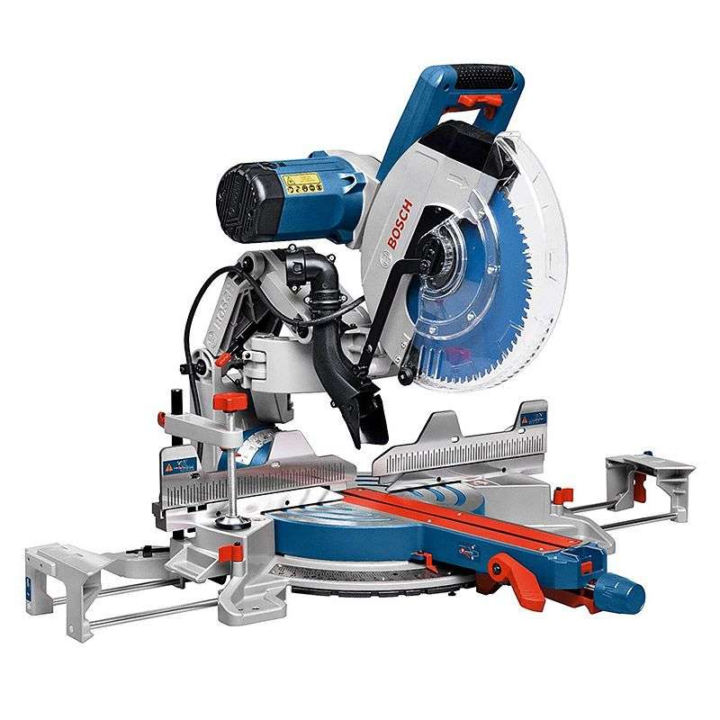 Scie à onglet radiale BOSCH 0615990EH4 - GCM 12 GDL Professional + Support de travail GTA 2500 W Professional
