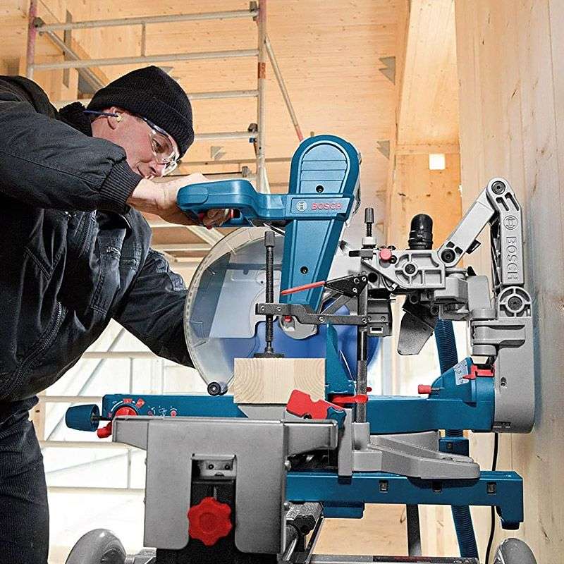 Scie à onglets Ø305mm BOSCH 0601B23600 - GCM 12 GDL Professional - 2000W + Support de travail GTA 2500 W Professional 0601B12100