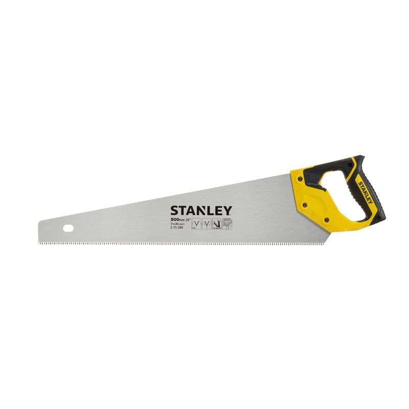 Scie égoïne jetcut STANLEY 2-15-288 coupe de débit moyenne section 500mm