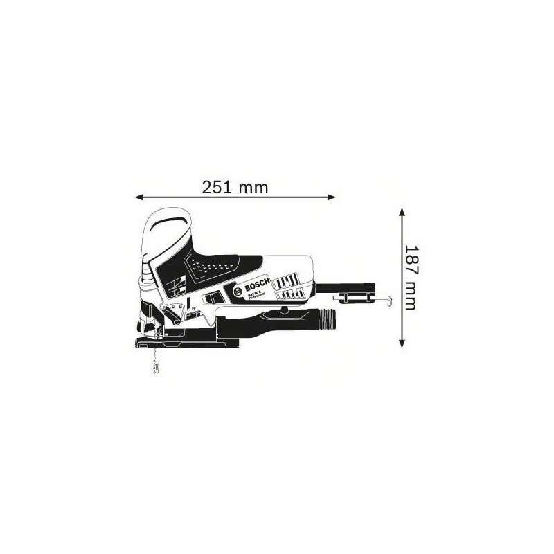 Scie Sauteuse BOSCH GST 90 E Professional 650 W