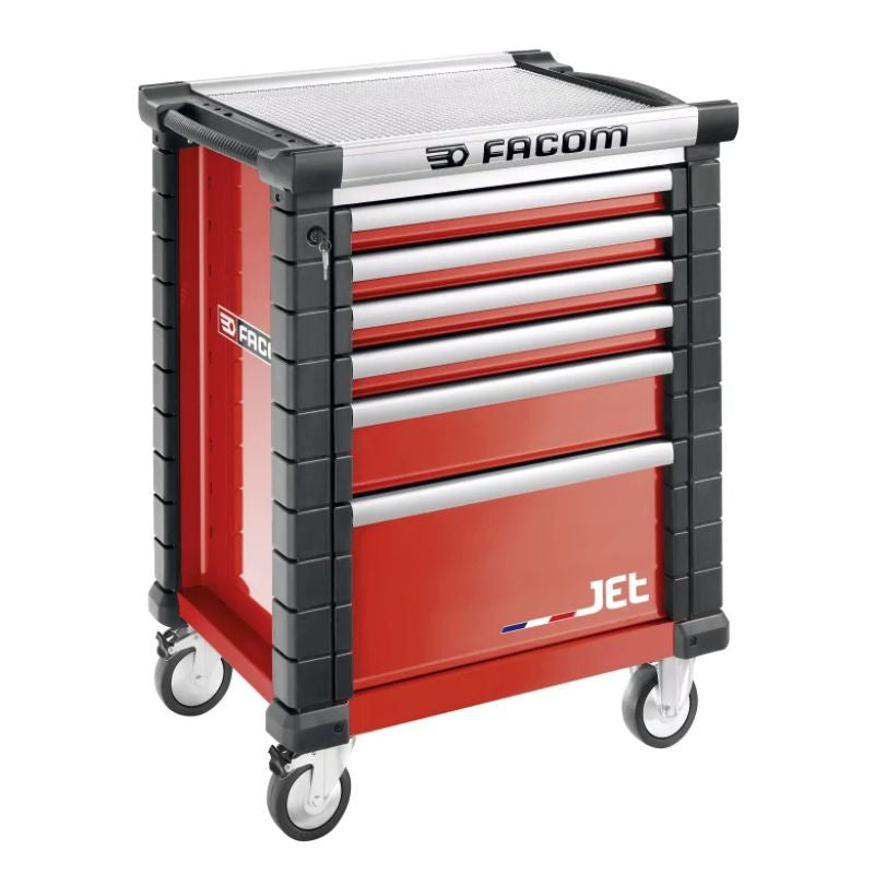 Servante d'atelier vide FACOM JET.6M3A - 6 tiroirs - rouge