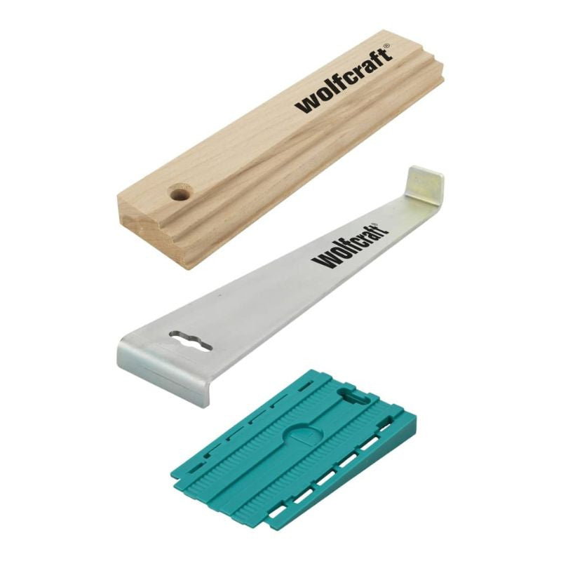 Set de pose stratifié et sol design WOLFCRAFT 6975000 - Ensemble complet