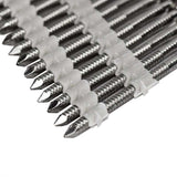 Pointes en Bandes 34° Tête Bombée 50 x 2.8 mm Inox A4 Annelée Liaison Plastique NORFIX NFX11411