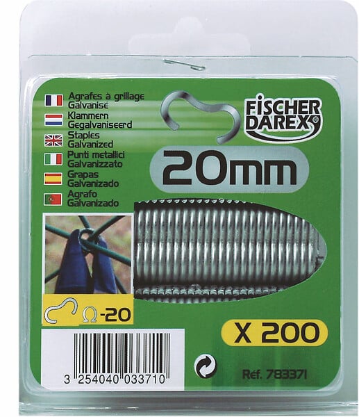 783371 - Agrafes Ã  grillage 20mm galva