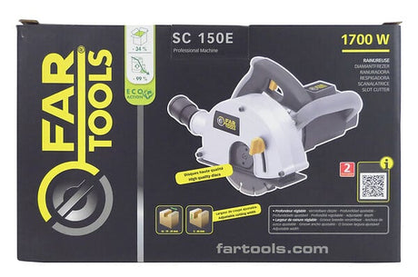 Rainureuse à béton avec 2 disques diamant - 1700W