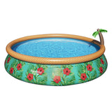 Piscine autoportante avec fontaine - Ronde - D457xH84cm