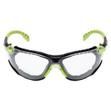 Lunettes 3M™ Solus™ 1000 traitement Scotchgard™ - Branches Vert/Noir - Joint amovible  Transparent