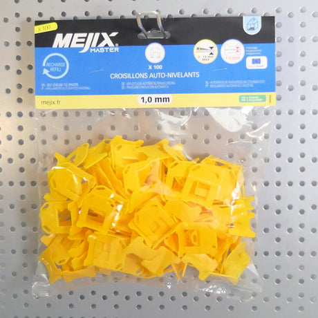 Sachet 100 croisillons 1 mm autonivelants - MEJIX - 180062
