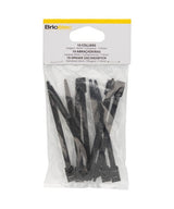 10 colliers de serrage, largeur 6 mm, longueur 114mm Noir BRICELEC