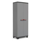 Armoire de Rangement Verrouillable KETER STILO - 68 x 39 x 173 cm - Gris/Noir