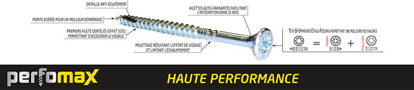 S4012439 - 50 vis agglomÃ©rÃ© 3 tÃªte fra