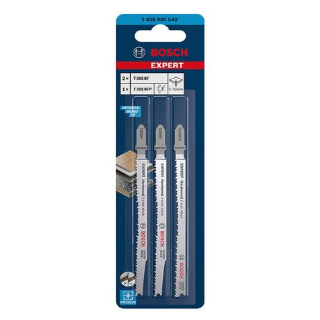 3 Lames de scie sauteuse BOSCH 2608900549