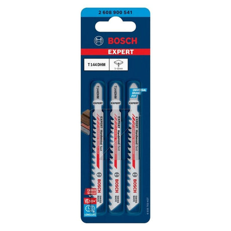 3 Lames scie sauteuse en "T" EXPERT 2608900541 Carbure Bois dur 100mm