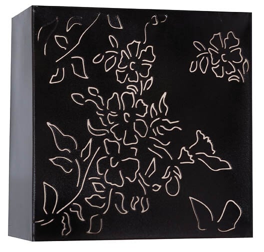Applique carrée - Métal découpé - Flora