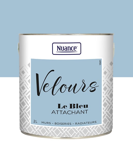436260 - Peinture Velours - Bleu attach
