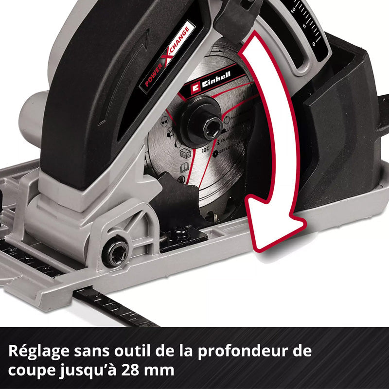 Mini scie circulaire sans fil TE-CS 18/89 Einhell