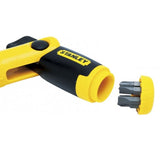 Tournevis porte-embouts à cliquet poignée revolver - coffret 25 pièces - STANLEY - 0-63-022