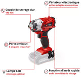 Visseuse à chocs TE-CI 18/1 Einhell 140 Nm (machine nue)