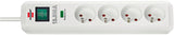 Eco-line - socle 4 prises blanc 1,4m h05vv-f 3g1,5 - parasurt.13500a - BRENNENSTUHL - 1159721