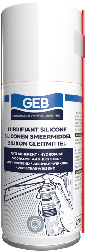 Lubrifiant anti-adhérent GEB 100% silicone aérosol 210 150 ml