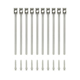 10 colliers à embase chevilles fixation de tubes et gaines BRICELEC