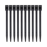 10 colliers de serrage, largeur 6 mm, longueur 114mm Noir BRICELEC