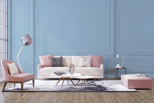 436260 - Peinture Velours - Bleu attach