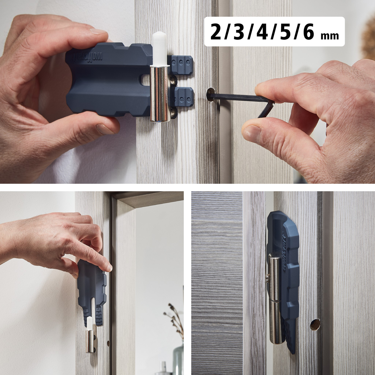 Kit de pose pour porte 3pcs - WOLFCRAFT - 3674000