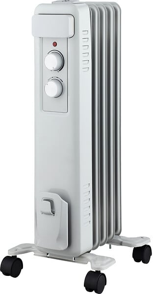 Radiateur bain d'huile - Blanc et gris - 1500W