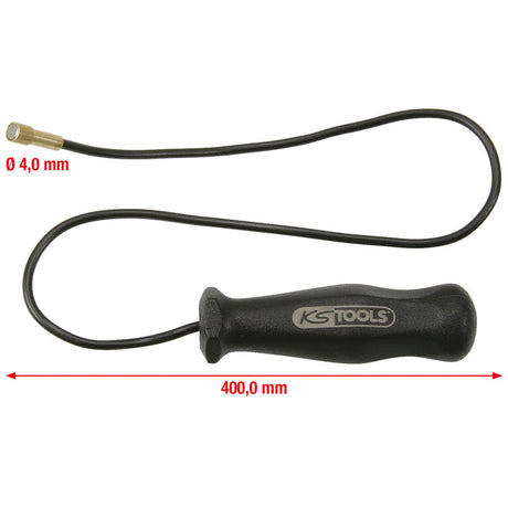 Aimant 4 mm à tige flexible, L.400 mm  - KS TOOLS - 550.1032