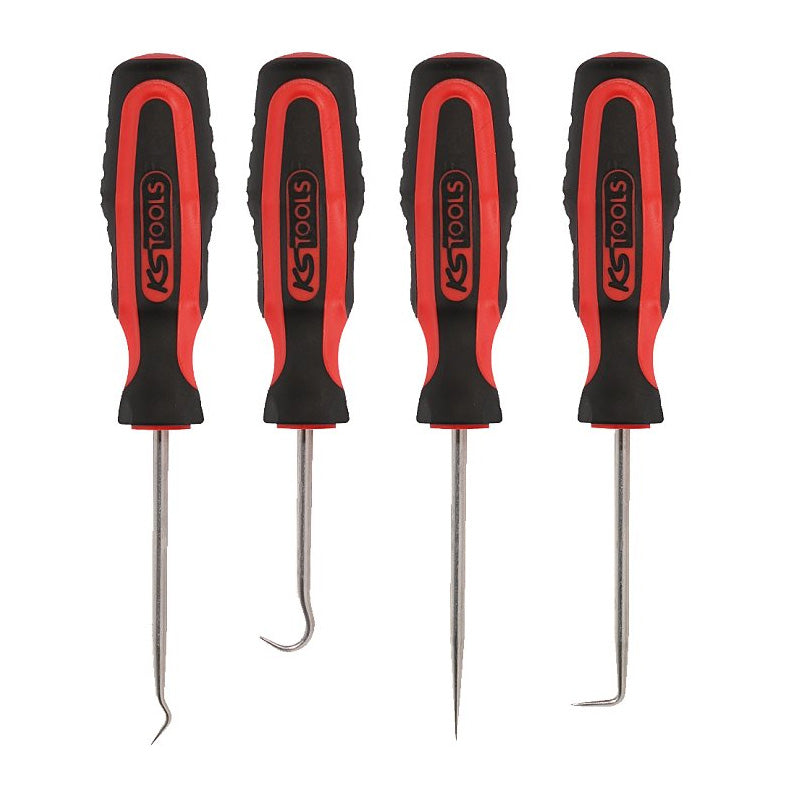 Jeu de 4 crochets, manche bi-composants  - KS TOOLS - 550.1045