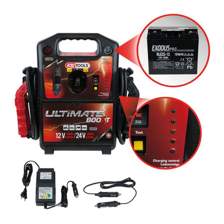 Booster à batterie 12V/24V - 5000A/2500A  - KS TOOLS - 550.1820