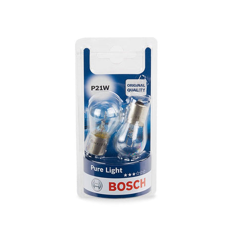 Pack de 2 Ampoules BOSCH 1987301017 P21W Pure Light 12V 21W BA15s