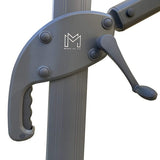 Parasol excentré - Gris anthracite - 4x3m
