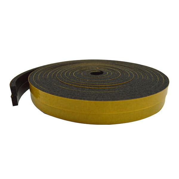 Joint mousse pvc adhésif noir 7,5m