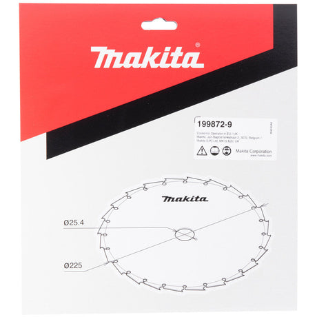 Lame pour débroussailleuse MAKITA 199872-9 255xX25,4x1,8mm 24T